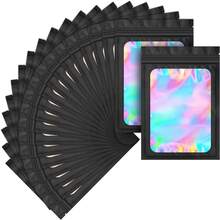 100入抗氧化珠寶袋 透明自封式珠寶包裝袋 半透明防臭 Mylar 袋 可重複使用透明視窗防臭袋 全息包裝袋 聖誕與新年禮物 中性禮品 - 彩色 - 查看 4