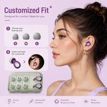 35dB Sleep Noise Reduction Earplugs, Reusable Noise Cancelling Earplugs For Snoring, Side Sleeping And Travel, Soft Silicone, Hearing Protection. Suitable For Concerts, Studying, Working, Airplane, 6 Earplugs - 35dB Sleep Noise Reduction - View 10