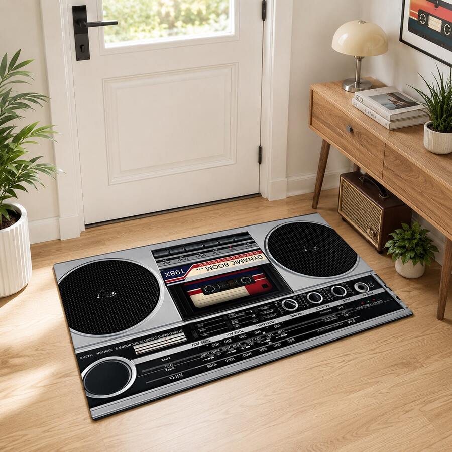 1pc Pattern Printed Long Runner Rug, Home Floor Mat, Doorway Entrance Mat, Indoor Entryway Mat, Bedroom Bedside Mat, Kitchen Mat, Kitchen Runner Rug, Suitable For Living Room, Laundry Room, Bathroom - Multicolor - View 1