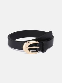 1pc/3pcs Solid Color Casual PU(Polyurethane) Women's Belt Suitable For Daily Use - A - View 3