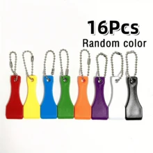 1Pc/2/5/8/10/12/16/20Pcs Plastic Lottery Scratch Card Keychain, Scratch Card Scraper With Chain, Multi-Color Scratching Tool For Lottery, Games And Competitions, Random Color Distribution - Multicolor - View 19
