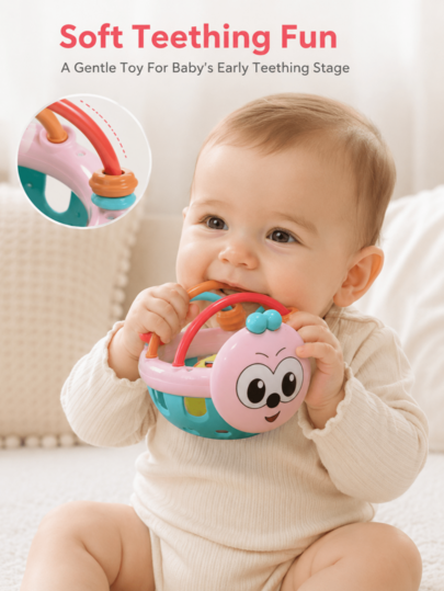 Juguete sonajero de fácil agarre para bebé, Recién nacido+, Sonajero para bebé, Juguetes para niño, Niño, Juguetes para recién nacido, Juguetes para recién nacido, Suministros para bebé, Regalos para niño, Regalos para niña, Juegos de baby shower, Juguetes para bebé, Juguetes de dentición para bebé, Juguetes para niña, Sonajero, Juguetes de piscina, Juguetes de agua, Juguetes sensoriales, Niños