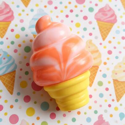 Tachimi 1 pieza Juguete de entretenimiento diario de helado para apretar, squishy de recuperación lenta, crujiente, accesorio de juego para niños, apto para ocio diario en interiores, uso general para todas las edades, envío aleatorio