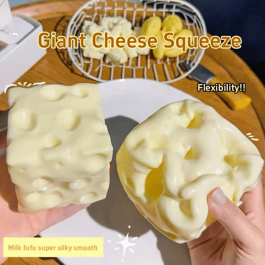 Balle de fromage à presser en huile de coco, clip de balle en plastique fait main, soulagement de la pression, cadeau de fête et souvenir doux, balle de fromage pressable, cadeau de farce, jouet de nouveauté divertissant pour adultes, jouet sensoriel doux