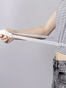 Automatic Retractable Body Measuring Tape, Lockable Self-Tightening Measuring Tape, High Precision Body Measuring Ruler, Portable Waist Hip Thigh Abdomen Measuring Tool, Soft Flexible Body Measuring Tape With Locking Mechanism, Fitness Body Shaping Tracking Ruler, Lightweight Compact Daily Measuring Instrument, Multi-Functional Home Fitness Accessory, Suitable For Weight Management, Fitness Training, Daily Body Data Recording, Personal Health Monitoring And General Home Measurement - Upgraded Version - View 4