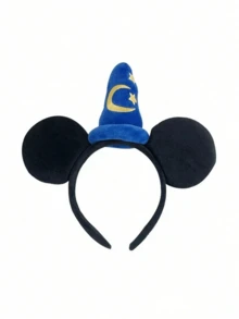 Disney 1件裝 米奇鼠耳亮面米妮蝴蝶結髮箍，適合城堡參訪、服裝搭配，節日派對裝飾髮飾，Cosplay、聖誕禮物 - 彩色 - 查看 10
