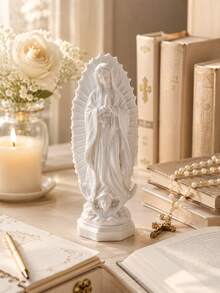 Our Lady Of Guadalupe Statue Virgin Mary Figurine Catholic Home Altar Decor Christian Spiritual Gift Religious Prayer Decor Blessed Mother Sculpture For Easter Christmas Housewarming Gift - A - View 9