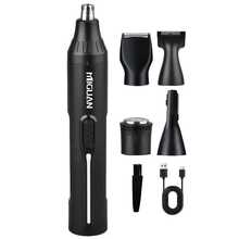 MIGUAN 4-In-1 Set / 5-In-1 Set Professional Grooming Kit & Single Standalone Trimmer Available, USB Rechargeable Nose & Ear Hair Trimmer, Beard And Eyebrow Trimmer, Men's Personal Care Tools - Ear and Nose Hair Trimmer - View 13