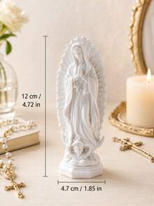 Our Lady Of Guadalupe Statue Virgin Mary Figurine Catholic Home Altar Decor Christian Spiritual Gift Religious Prayer Decor Blessed Mother Sculpture For Easter Christmas Housewarming Gift - A - View 10