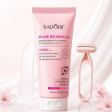 SADOER.One 100g 櫻花除毛霜，適合夏季使用。這款溫和除毛霜可快速去除毛髮且不刺激，可用於腿部、手臂、腋下、比基尼線及其他部位。 - 多色 - 查看 7