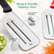 2pcs Stainless Steel Dual Blade Vegetable Slicer And Shredder - Multicolor - View 4