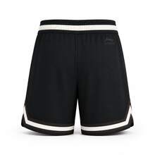 Celana Pendek Basket Pria Li-Ning Mountain Patchwork Striped Hem Honeycomb Mesh Quick-Dry Moisture-Wicking Loose AKSV941 - Hitam - View 4
