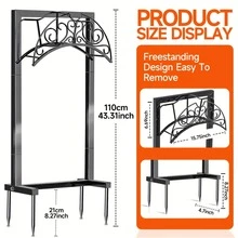 Heavy Duty Freestanding Garden Hose Holder, Detachable Metal Water Hose Storage Rack, Large Capacity Hose Stand Holds Up To 150 FT Standard Garden Hose, Stable Outdoor Pipe Organizer For Yard Patio Lawn Backyard - Upgrade 4-prong Water Hose Stand - View 7
