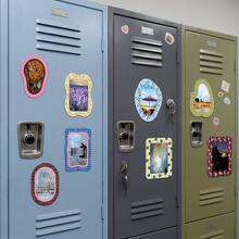 8pcs/4pcs/1pc Asymmetrical Magnetic Photo Frames Fridge Magnets, Cute Decorative Magnetic Photo Frame Set, Suitable For Refrigerator, Whiteboard, Dorm, Office And Home Cabinet Photo Decoration, Perfect For Birthday Party Decoration, Home Decor, Halloween And Christmas Decoration - Multiple Styles - View 4