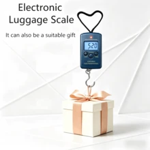 High Precision 40kg/10g Electronic Fishing Scale, Portable Handheld Electronic Scale, Stainless Steel Hook, LCD Auto-Off, Suitable For Fishing, Travel And Home Kitchen - Blue - View 2