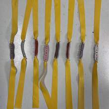 6pcs/10pcs Hunting Slingshot Rubber Band 0.75mm Flat Latex Slingshot Elastic Material, Random Color - Yellow - View 13