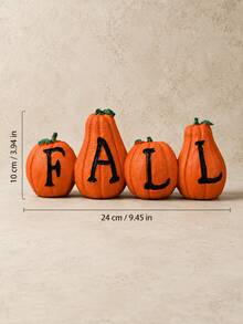 FALL Pumpkin Garden Decor Set, Autumn Harvest Outdoor Yard Ornament, Mini Pumpkin Figurines For Porch Patio Balcony Planter, Halloween Thanksgiving Garden Statue, Farmhouse Fall Yard Decoration - A - View 6