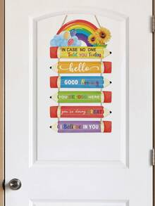 Playful Colorful Pencil Series Removable Wall Stickers, Inspirational Slogans Watercolor Multiple Styles, Self-Adhesive Waterproof PVC Stickers For Study Room, Classroom, Wall, Refrigerator, DIY Home Decor, Back To School Atmosphere - Wall Stickers - View 11
