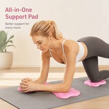 2 Peças Joelheiras de Yoga, Adequadas para Homens e Mulheres, para Fitness, Viagem, Meditação, Ajoelhar, Prática de Equilíbrio, Yoga no Chão e Pilates. Feitas de Material de Enchimento Reforçado para Proteger Joelhos, Cotovelos, Pulsos e Palmas. Material de Espuma, Adequado para Yoga - Multicolorido - Visão 5