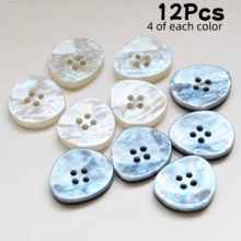 5/8/10/12/15 pezzi Bottoni alla moda unici in resina con gradiente laser colorato asimmetrico a 4 fori, adatti per abiti, maglioni, cappotti, abbigliamento, scarpe, borse e decorazioni fatte a mano - Multicolore - Visualizzare 24