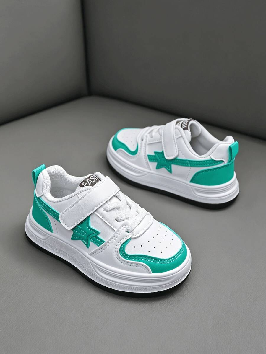 Sepatu Skate Olahraga Gaya Kasual Anak-Anak, Desain Kasual Modis - Hijau - View 1