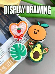 28 Pieces / Sets. The Green And Orange Summer-Themed Decorative Buttons Are Suitable For DIY Making Of Slip-On Shoes And Make Great Gifts For Friends. - Green - View 7