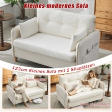 Sofa Beige Made Of Wood For Living Room - 米色 2 人座 - 查看 2