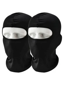 1pc/2pcs/3pcs Unisex Solid Color Versatile Breathable Sun Protection Face Mask, Elastic Sweat-Absorbing Balaclava, Suitable For Daily Outdoor, Hiking, Climbing - Multicolor - View 11