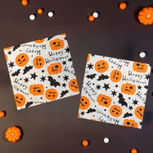 20PCS Halloween Disposable Colorful Printed Napkins Party Napkins Disposable Decorative Facial Tissues - A - View 6