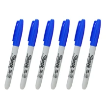 Sharpie Oil-Based Permanent Marker Pen For Laboratory Use, Multi-Color (Blue/Red), Waterproof, Quick-Dry, Fade-Resistant - Multicolor - View 9