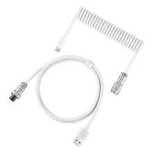 70.87 Inch Stretchable Spiral Keyboard Cable With Detachable Metal Aviation Plug, Double-Layer Braided Durable Type-C To USB-A Cable, Suitable For Mechanical Gaming Keyboards - View 8