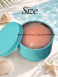 12pcs Reusable Silicone Nipple Covers With Gift Box, Invisible Adhesive Breast Petals, Seamless Concealing Patches For Backless Dresses - Apricot - View 4
