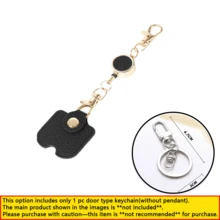 Women's Retractable Key Chain, Faux Leather Extendable Key Chain (11.81 Inches Extension), With Gold Metal Buckle, Cute Portable Anti-Loss Key Ring, Suitable For ID Badge And Car Keys, 4 Colors Available - Multicolor - View 10