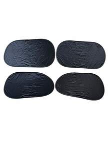 2/4pcs Car Window Sun Shades, New Curved Design Electrostatic Adsorption Side Window Sun Shades, Glue-Free UV Protection Heat Insulation Privacy Curtains, Universal Fit For Most Sedans, SUVs, Trucks, Summer Driving Front And Rear Side Window Sun Shades - A - View 13