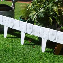10pcs Set - Garden Landscape Border Fence, Plastic Garden Fence, Lawn Fence, Autumn Garden Decor, Outdoor Easy Installation Vegetable Garden Lawn Landscape Divider Fence Decoration - A - View 8