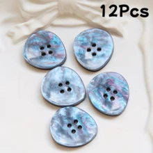 5/8/10/12/15 pezzi Bottoni alla moda unici in resina con gradiente laser colorato asimmetrico a 4 fori, adatti per abiti, maglioni, cappotti, abbigliamento, scarpe, borse e decorazioni fatte a mano - Multicolore - Visualizzare 18