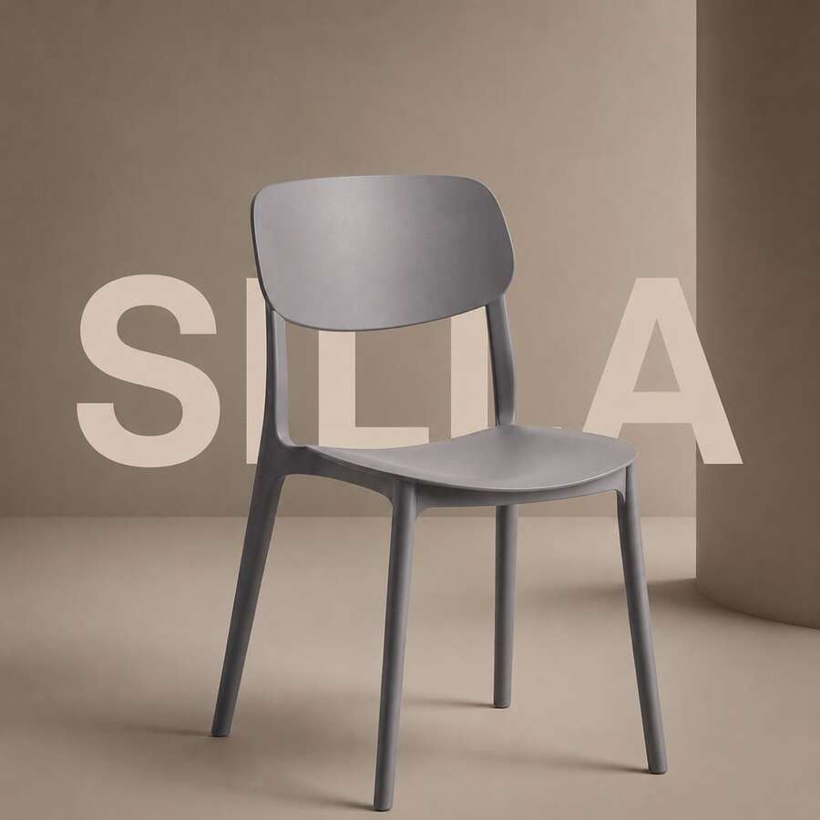 Dining Chairs - Dark Grey - View 1