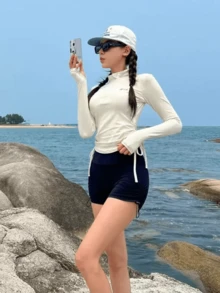 Women Rashguards - White - View 2