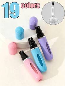 5/3/1pc 5ml Portable Fine Mist Sprayer, Valentine's Day Essential, With Plastic Base; Also Available 2/7/10/20/30pc Perfume Refillable Bottle Set, Portable Fine Mist Sprayer, Refillable Perfume - Multicolor - View 3