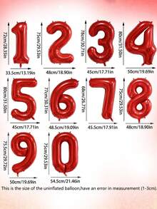 11pcs 32-Inch Red & Green Number Balloon Set, 18-Inch Watermelon Foil Balloon, Star Balloon, 12-Inch Red & Green Foil Confetti Transparent Latex Balloon, Suitable For Birthday Party, Watermelon Party, Summer Party Decoration - Multicolor - View 9