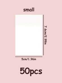 50/150/200pcs Transparent Sticky Notes Set, 2 Sizes Combination, Smooth Writing, Self-Adhesive Semi-Transparent Note Pads, Suitable For Book Marking, School, Office, Learning And Information Labeling - Multicolor - View 15