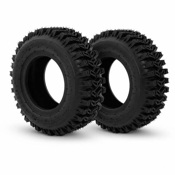 SanBouSi 2 Pack 13x4.10-6 Tubeless All Terrain ATV Tires 4PR Nylon Reinforced 352LBS Load Capacity Universal Replacement Tire For Go Kart Snow Blower Garden Tractor Golf Cart