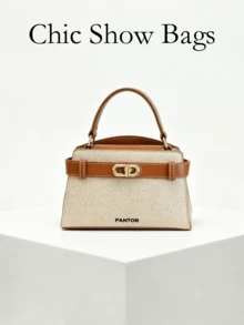 Women's Mini Fashion Versatile Colorblock Casual Handbag - Brown - View 2