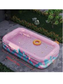 Large Inflatable Swimming Pool, Relaxing Inflatable Water Pool For Yard, Perfect For Patio, Garden, Balcony, Comfortable And Relaxing, Foldable For Easy Storage, Suitable For Indoor And Outdoor Use, Multiple Sizes Available, Ideal Birthday/Holiday Gift - A - View 9