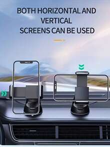 Multifunctional Suction Cup Car Phone Holder, Telescopic Navigation Mount, Shockproof & Anti-Slip, Ultra-Stable, Easy Installation & Portable, Suitable For Car And Desktop, Compatible With All Phone Models, Multiple Styles Available, Essential Gift For Driving Enthusiasts, Car Accessories, Smartphone Holder - Black B - View 8