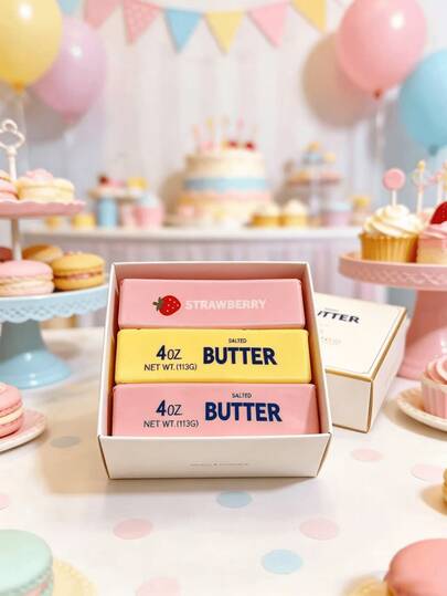 1/2/4 Adet Needohe Ultra Yumuşak Yavaş Yükselen Sıkıştırılabilir Squishy Seti, Tereyağı Kalıbı ve Buz Küpü Şeklinde Mochi Tasarımlı Sevimli Ev, Banyo, Küvet ve Duş Dekorasyon Aksesuarları