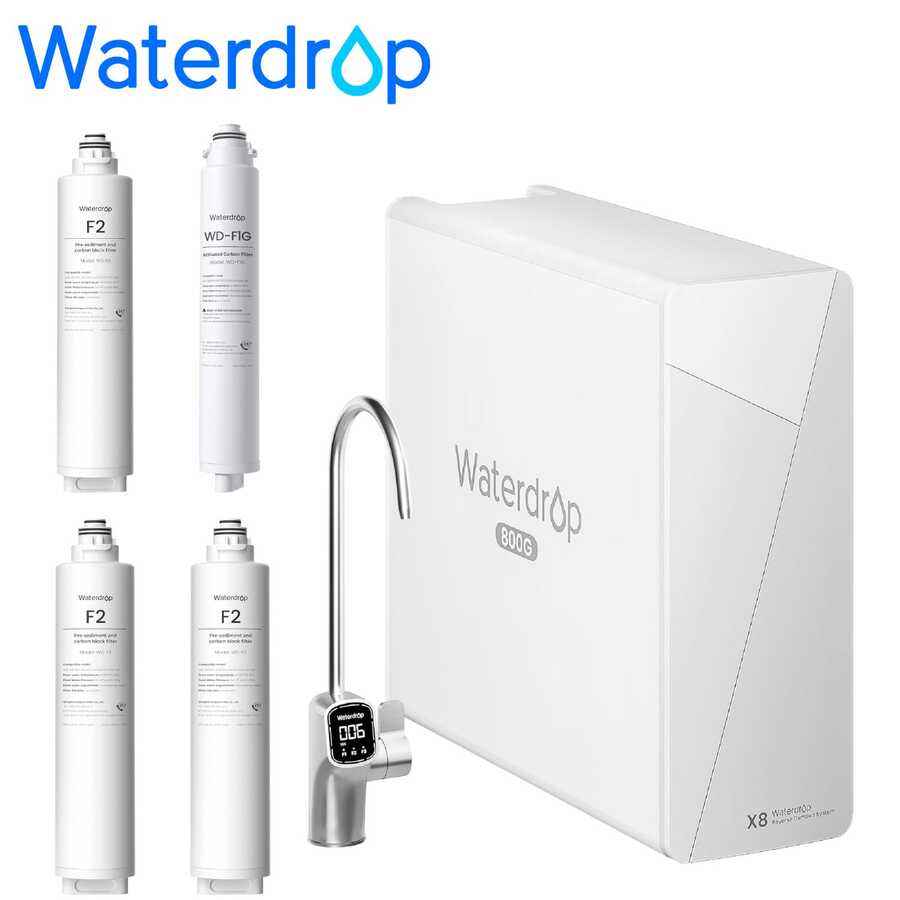 Waterdrop X8 RO System With 2-Year Replacement Filter Combo - UK Plug(220-240V) - View 1