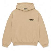 Fear Of God Essentials Fleece Hoodie (FW24) Unisex - Sand - View 5