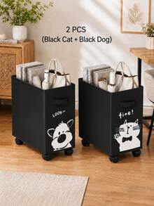 Under-Desk Rolling Storage Cart - Essential For Mobile Office Organization, Perfect Gift For Mother's Day, Father's Day, Thanksgiving And Other Holidays - Multicolor - View 12