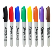 Sharpie Oil-Based Permanent Marker Pen For Laboratory Use, Multi-Color (Blue/Red), Waterproof, Quick-Dry, Fade-Resistant - Multicolor - View 2
